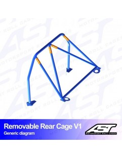 Roll Bar AUDI A3 / S3 (8V) 5 Door Sportback Quattro Detachable Rear Cage V1