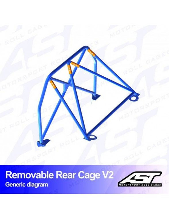 Rullestang AUDI A3 / S3 (8V) 5 -dørs Sportback Quattro Aftageligt bageste bur V2