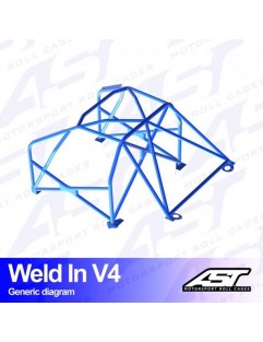 Klatka bezpieczeństwa AUDI A3 / S3 (8V) 5-drzwiowa Sportback Quattro spawana w V4