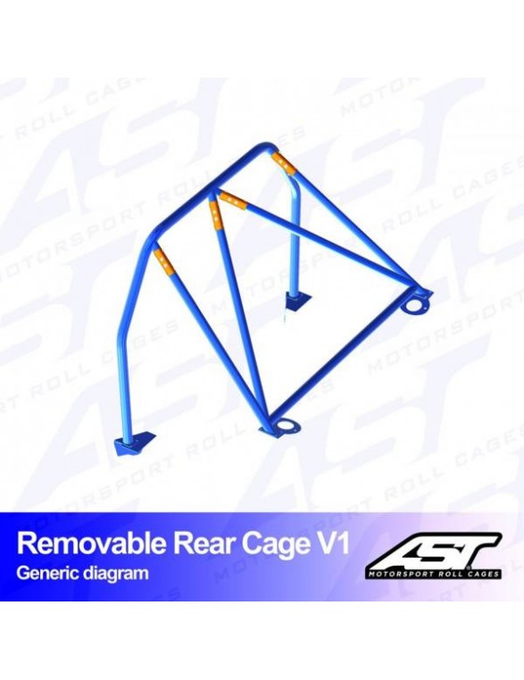 Roll Bar AUDI A3 / S3 (8V) 4 Door Sedan Quattro Detachable Rear Cage V1