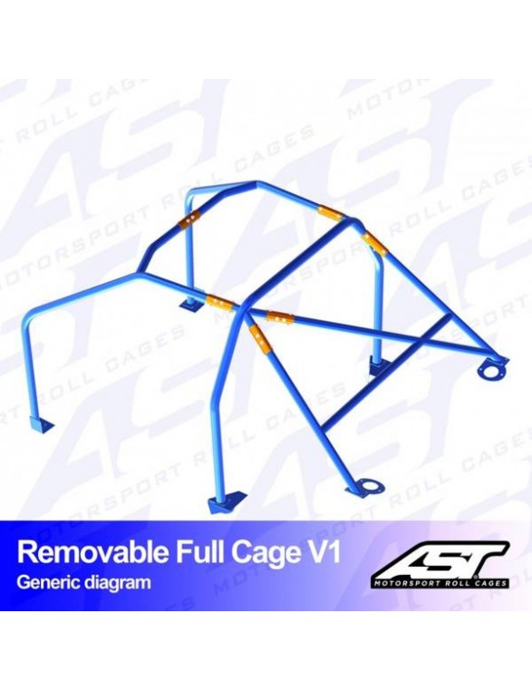 FORD Sierra roll cage (Mk1 / Mk2 / Mk3) 4 Door Sedan RWD / 4x4 Detachable Full Roll V1