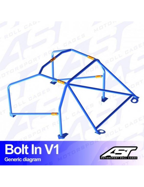 FORD Sierra roll cage (Mk1 / Mk2 / Mk3) 5-door Sedan RWD bolted on V1
