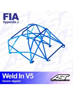 HONDA wtegra roll cage (DB, DC) 3 door Coupe welded in V5