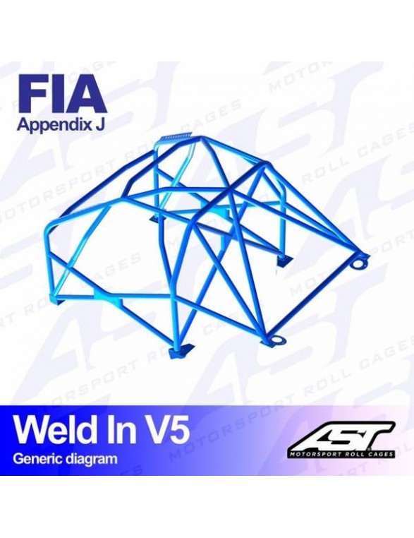 HONDA wtegra roll cage (DB, DC) 3 door Coupe welded in V5