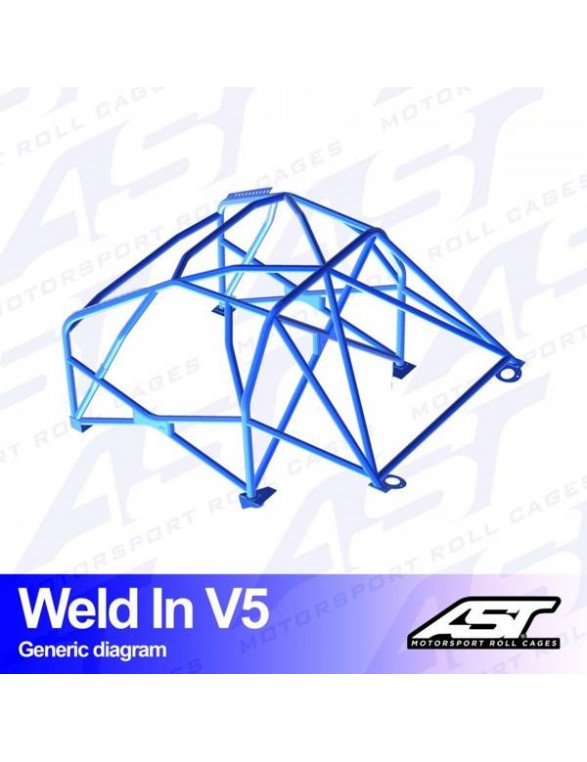 Hyundai I30 roll cage (PDE / PDEN) 5 door Fastback welded in V5