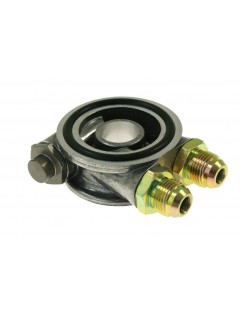 Oil filter support M18x1.5 with thermostat