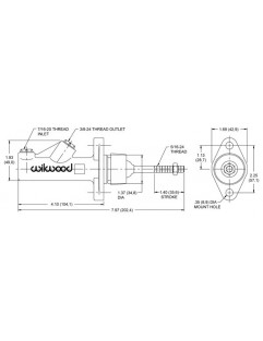Clutch hovedsylinder Wilwood Compact 0,625 "