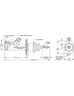 Clutch hovedsylinder Wilwood GS Compact 0,5 "