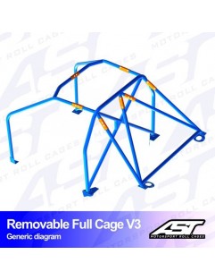 SUBARU BRZ (ZC6) Roll Cage 2 Door Coupe Detachable Full V3 Roll Cage