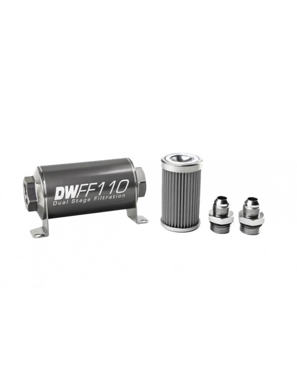 DeatschWerks Fuel filter 100 micron AN8 110mm