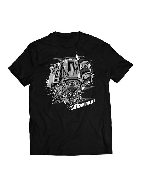 Koszulka T-Shirt MTuning Czarna Engine RB25 S