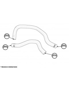 Silikoneslanger Honda Civic CRX B16A 88-91 TurboWorks Water