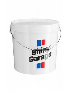 Glänsande garage bucket 20L vit + gritskydd (hink)