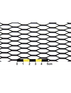 ALU MESH HONEY COMB SVART 120 * 20cm