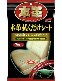 Soft99 Leather Seat Cleaning Wipes 7szt. (Czyszczenie skóry)