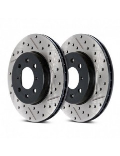 Drilled-slotted disc RIGHT REAR - 127.67054R