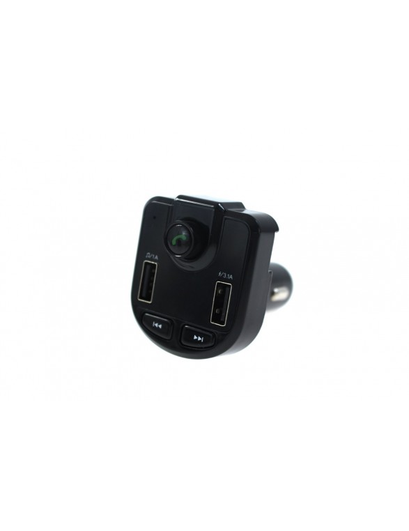 FM Bluetooth Transmitter 12-24V 2xUSB 3.1a Voltmeter