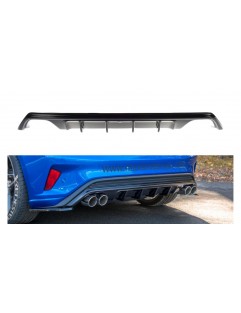 Rear Skirt with Exhaust Ford Focus MK4 ST-line Gloss Black \\\\ Torsion Beam