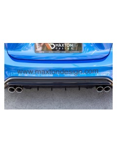 Rear Skirt with Exhaust Ford Focus MK4 ST-line Gloss Black \\\\ Torsion Beam