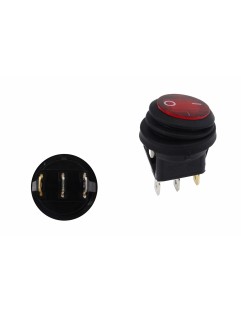 Round ON-OFF 3PIN Red switch