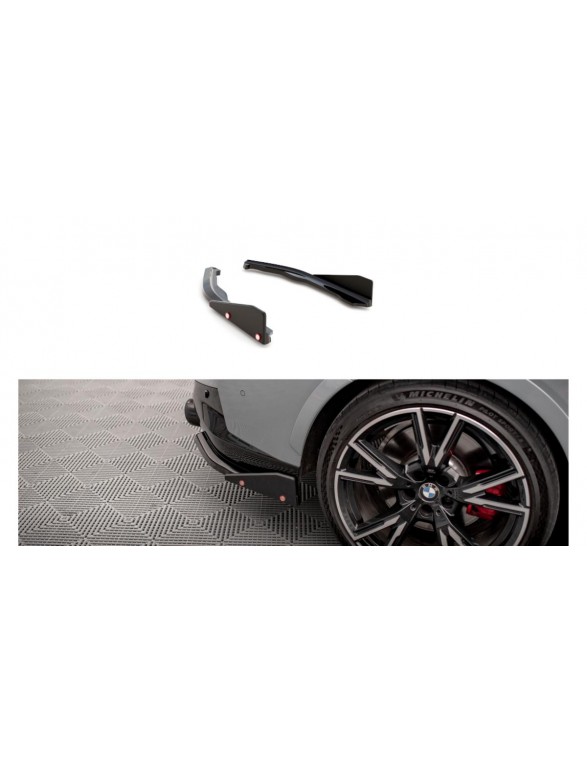 Rear Side Splitters v.2 + Flaps BMW 2 Coupe M240i G42 Carbon Look