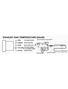 52mm ADDCO Clock - Exhaust Gas Temperature (EGT)
