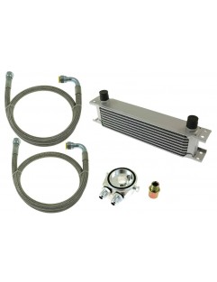 Oil cooler kit 13-rows 260x100x50 AN8 silver