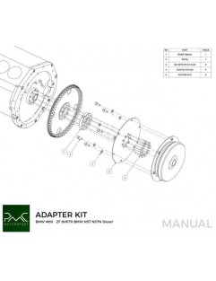 Conversion kit / BMW V8 M60 adapter - BMW ZF 8HP70 N57 N57N Diesel