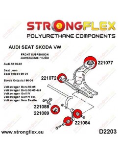 Front suspension polyurethane kit