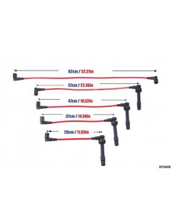 Przewody zapłonowe PowerTEC BMW M3 E30 2.3L 86-92 Czerwone