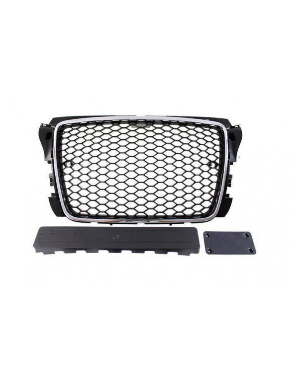 Grill Audi A3 8P RS-Style Chrome-Black 09-12 PDC