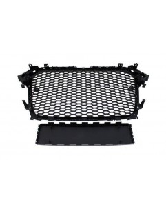 Grill Audi A4 B8 RS-Style Bright Black 12-15 PDC