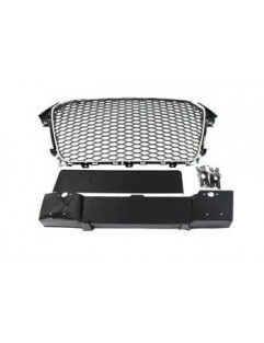 Grill Audi A4 B8 RS-Style Chrome-Black 12-15 PDC