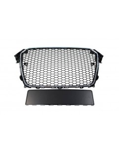 Grill Audi A4 B8 RS-Style Chrome-Black 12-15 PDC