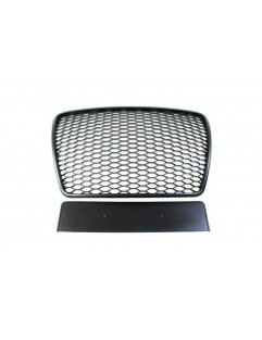 Grill Audi A6 C6 RS-Style Gloss Black 09-11