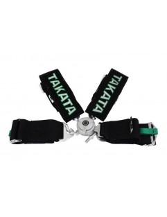 Pasy sportowe 4p 3" Czarne Takata Replica harness